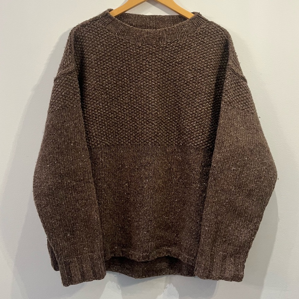 SOLD - James Street Co. Wool Fisherman Sweater - Picture 1 of 4